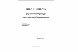 Operat Wodnoprawny