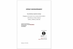Operat wodnoprawny