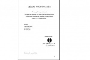 Operat wodnoprawny