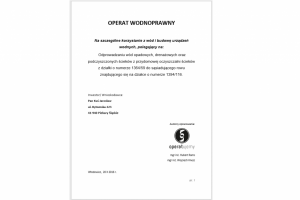 Operat wodnoprawny