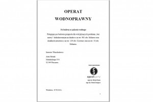 Operat wodnoprawny